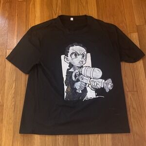 deKryptic The Boondocks Say Hello To My Little‎ Friend Black Shirt Size XL